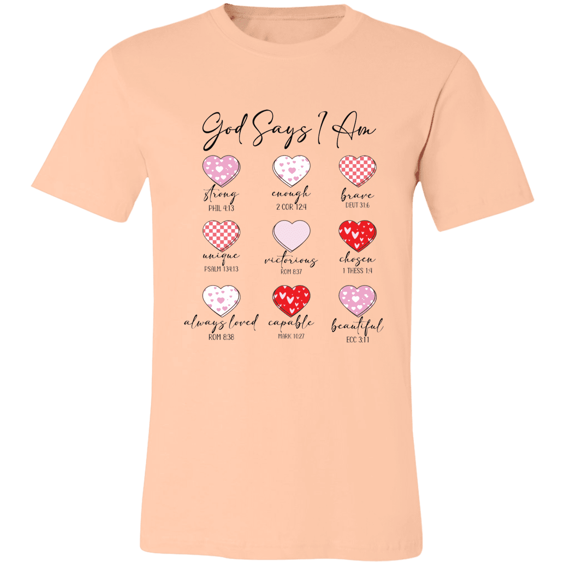 God Says I Am Christian Bella Canvas Tee - 931 Graphics