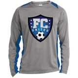 FC United Long Sleeve Heather Colorblock Performance Tee - 931 Graphics