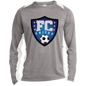 FC United Long Sleeve Heather Colorblock Performance Tee - 931 Graphics