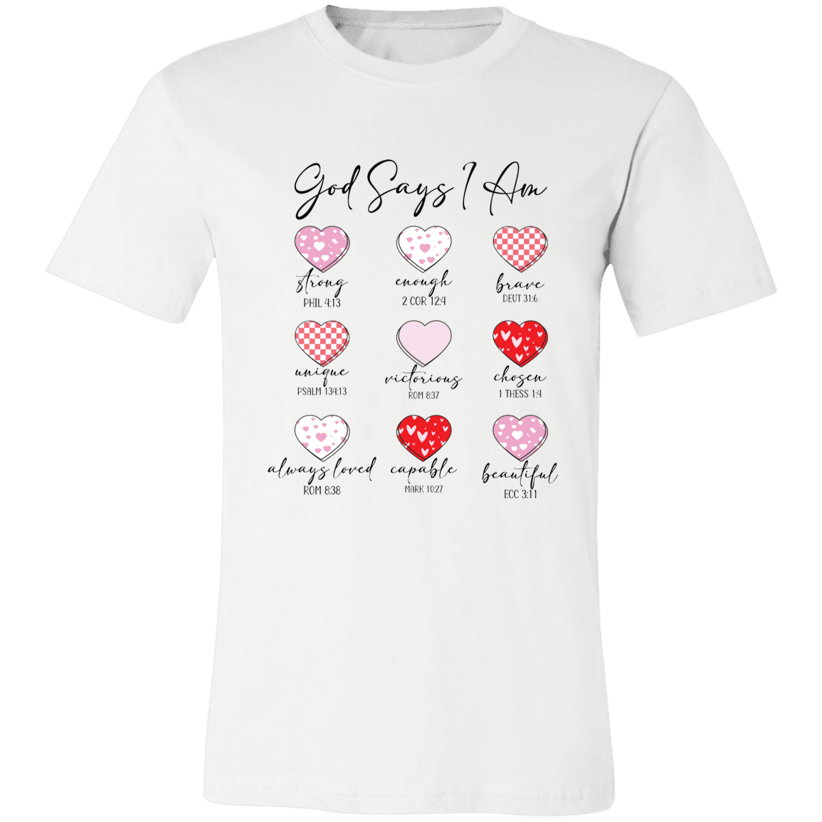 God Says I Am Christian Bella Canvas Tee - 931 Graphics