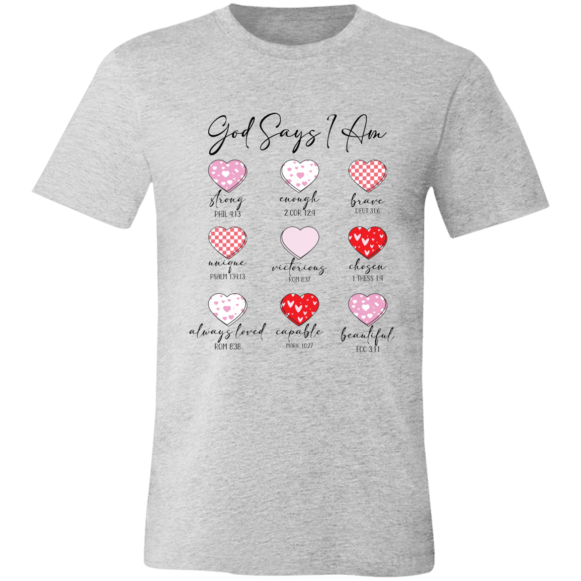 God Says I Am Christian Bella Canvas Tee - 931 Graphics