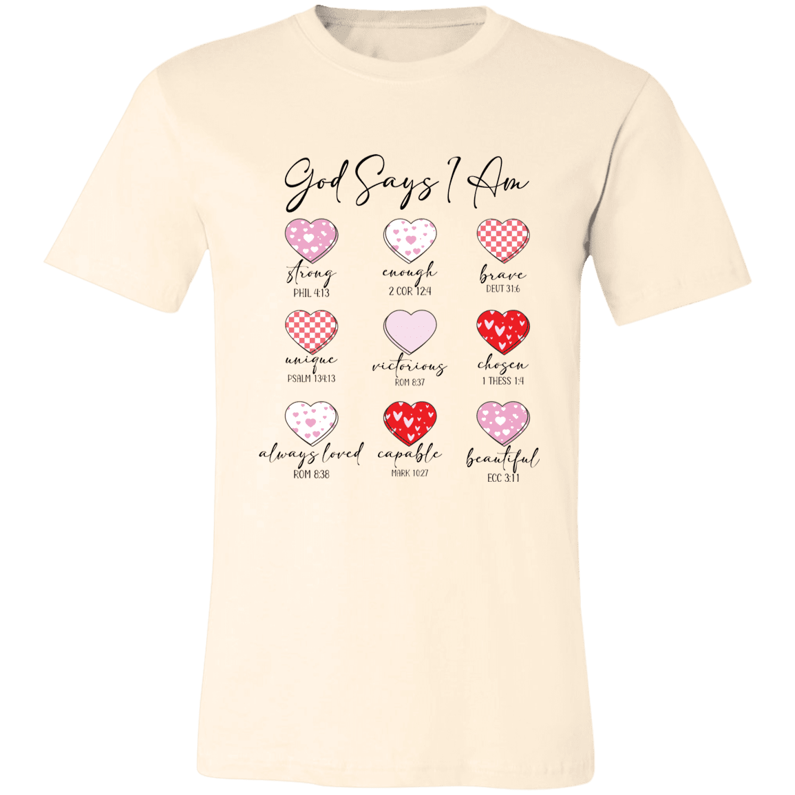 God Says I Am Christian Bella Canvas Tee - 931 Graphics