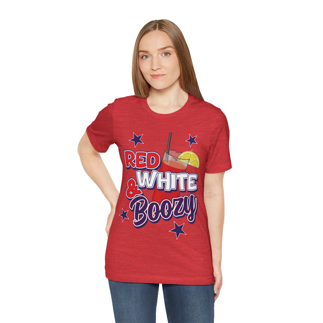 Red White & Boozy DTF Transfer - Busy Bee Graphix